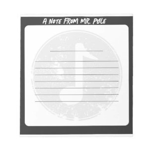 Bloco De Notas Notepad do Professor de Música