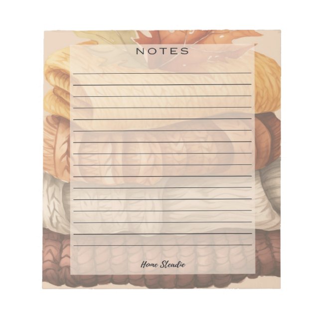 Bloco De Notas Notepad do Sweater Weather (Frente)