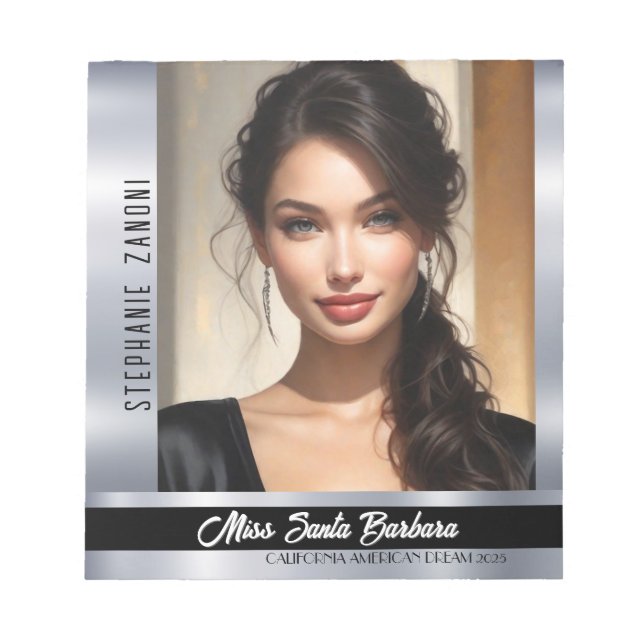 Bloco De Notas Notepad do Titleholder do Pagador do Shine Onyx (Frente)