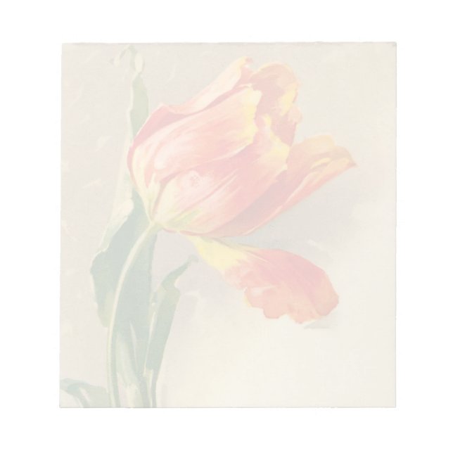Bloco De Notas Notepad do Vintage Tulip (Frente)