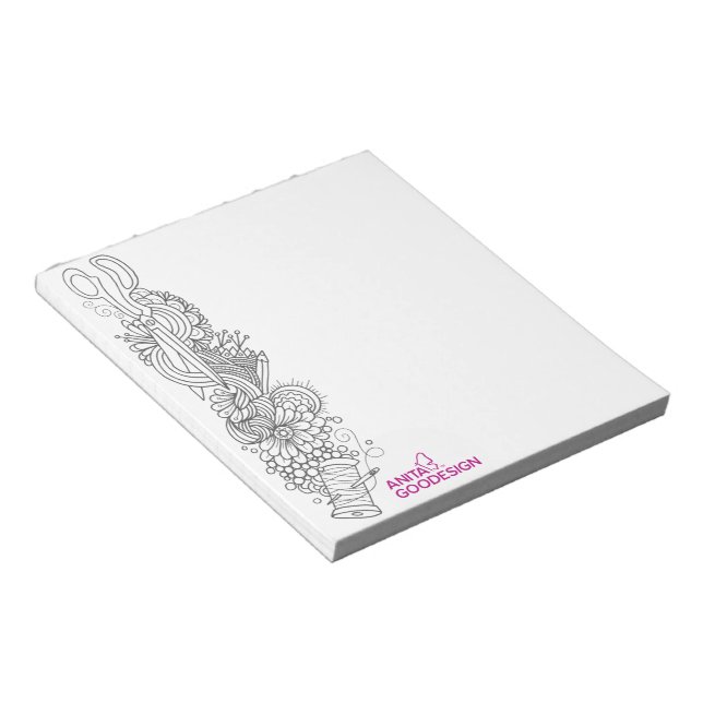 Bloco De Notas Notepad Doodles de Carol (Inclinado)