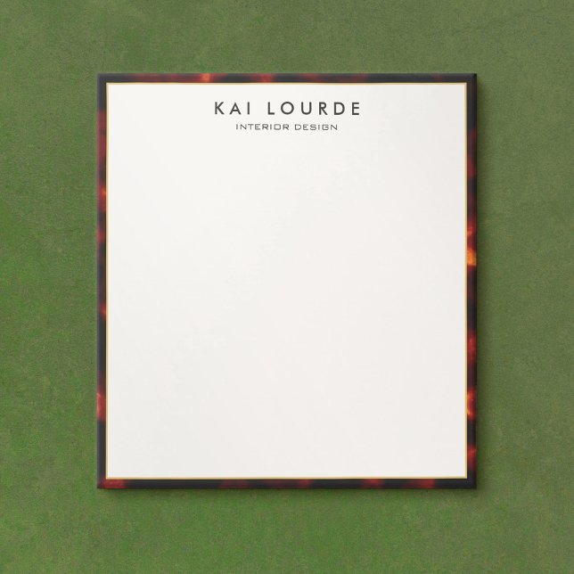 Bloco De Notas Notepad Elegante de Tortoisesinferno na moda (Criador carregado)