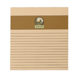 Bloco De Notas Notepad Elk Burlywood norte-americano