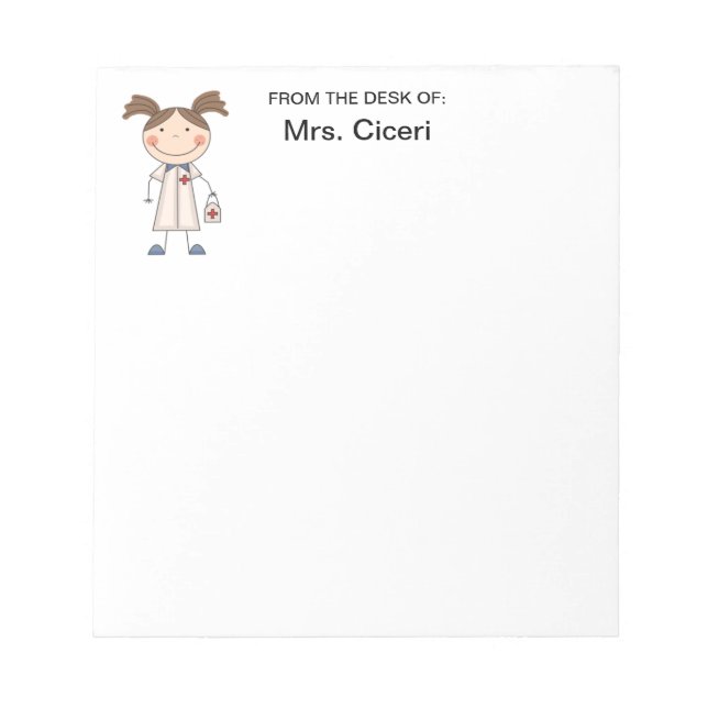 Bloco De Notas Notepad Enfermeiro Bonito (Frente)