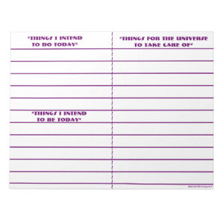 Bloco De Notas Notepad "Fazer, Ser, Manifestar" (Roxo)