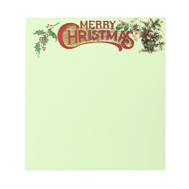 Bloco De Notas Notepad Feliz de Natal (Frente)