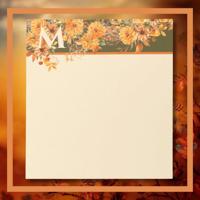 Bloco De Notas Notepad Festivo do outono (Autumn Festive Notepad)