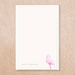 Bloco De Notas Notepad Flamingo, Cor de Água Rosa