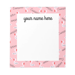 Bloco De Notas Notepad Flamingo Personalizado
