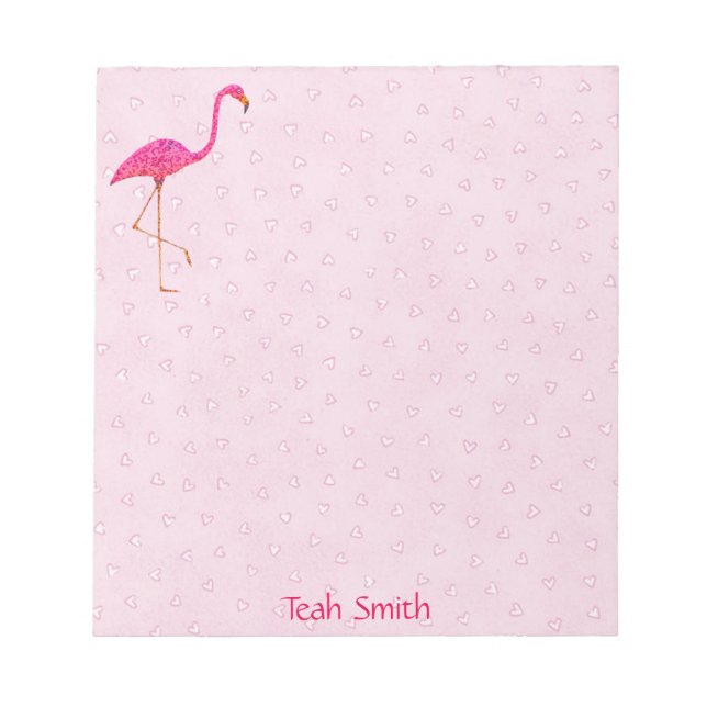 Bloco De Notas Notepad Flamingo Rosa (Frente)