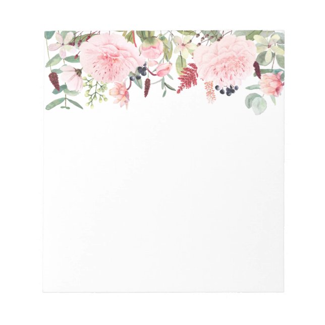 Bloco De Notas Notepad Floral (Frente)