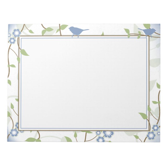 Bloco De Notas Notepad Floral 8,5"x11" (Frente)