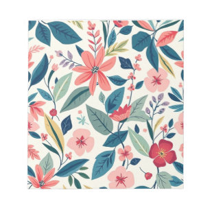 Bloco De Notas Notepad Floral Elegante Inspirado Na Natureza