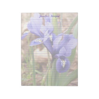 Bloco De Notas Notepad Floral Linhado da Anã Iris