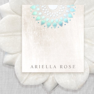 Bloco De Notas Notepad Floral Lotus Turquoise Elegante