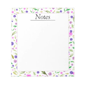 Bloco De Notas Notepad Floral - Presente Bonito para a mãe ou par