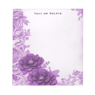 Bloco De Notas Notepad Floreado