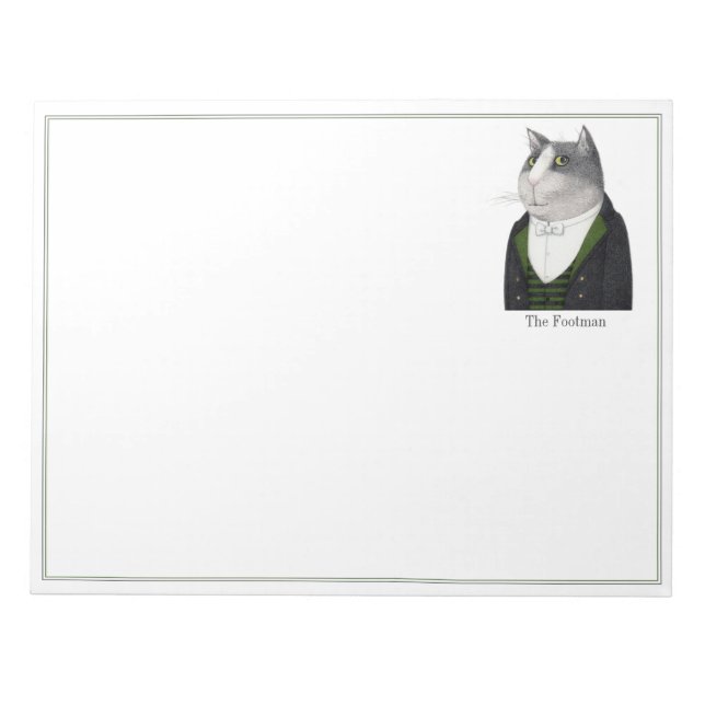 Bloco De Notas Notepad FOOTMAN CAT 11x8.5 (Frente)