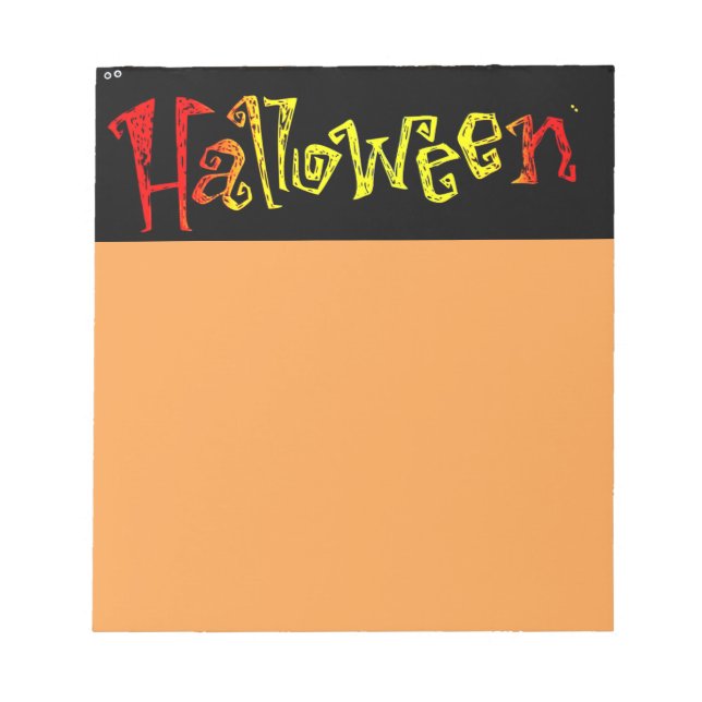 Bloco De Notas Notepad Halloween (Frente)