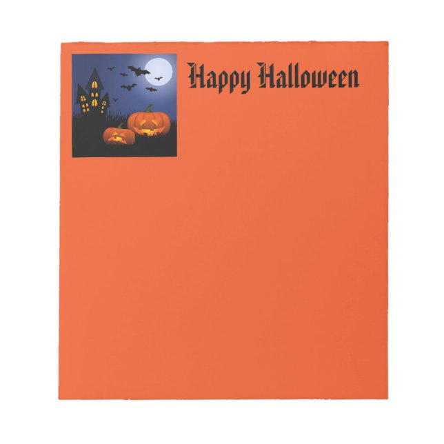 Bloco De Notas Notepad Halloween (Frente)