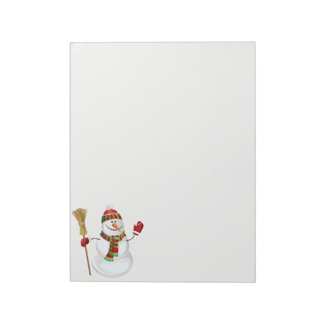 Bloco De Notas Notepad Holiday Snowman (Invertido)