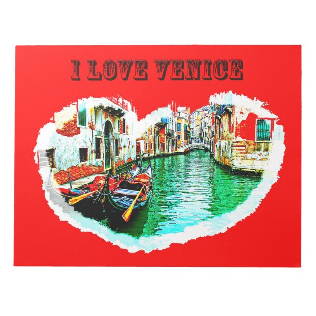 Bloco De Notas Notepad i love VENICE (Frente)