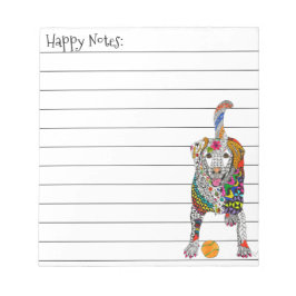 Bloco De Notas Notepad Labrador, bonito e colorido