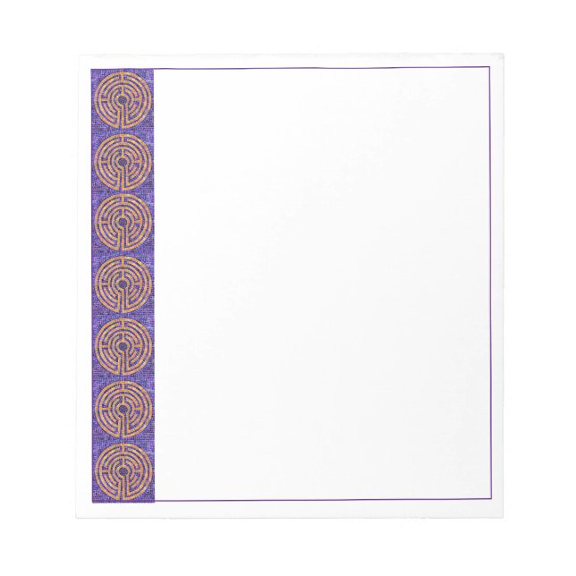 Bloco De Notas Notepad LABYRINTH MOSAIC 5.5x6 (Frente)