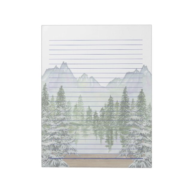 Bloco De Notas Notepad Lined 8.5 x 11 para Escrevendo Carta (Invertido)