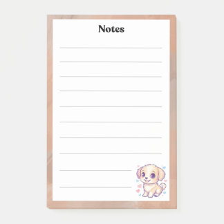 Bloco De Notas Notepad Linhado De Pupppy Bonito | Papelaria De Cã
