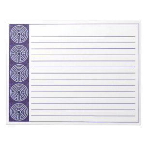 Bloco De Notas Notepad + Linhas LABYRINTH VIII 11"x8,5"