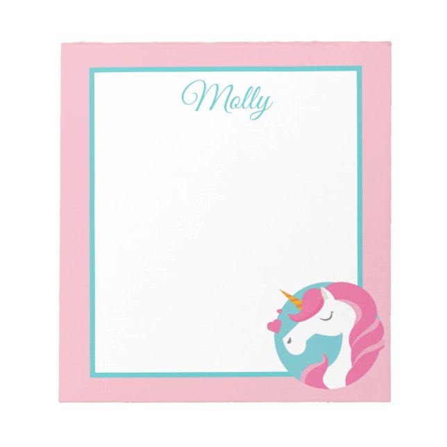 Bloco De Notas Notepad Magical Unicorn (Frente)