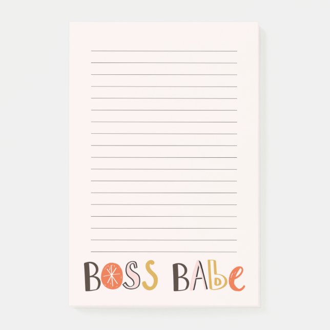 Bloco De Notas Notepad Magnético Personalizado Do Chefe Babe (Frente)