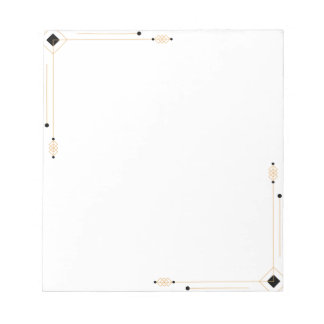 Bloco De Notas Notepad Minimalista Art Deco
