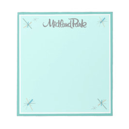 Bloco De Notas Notepad moderno do século Bonito retroativo