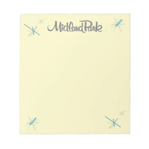Bloco De Notas Notepad moderno dos anos 60
