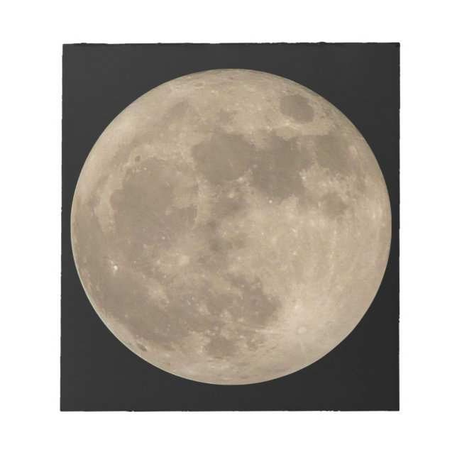 Bloco De Notas Notepad Moon Completo Notepads Divertidos Presente (Frente)