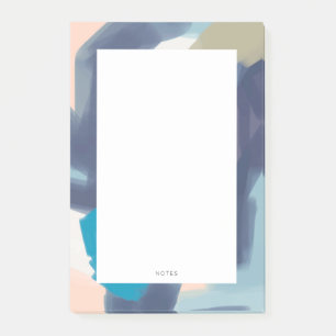 Bloco De Notas Notepad Multicolorido do Traço de Pincel Moderno