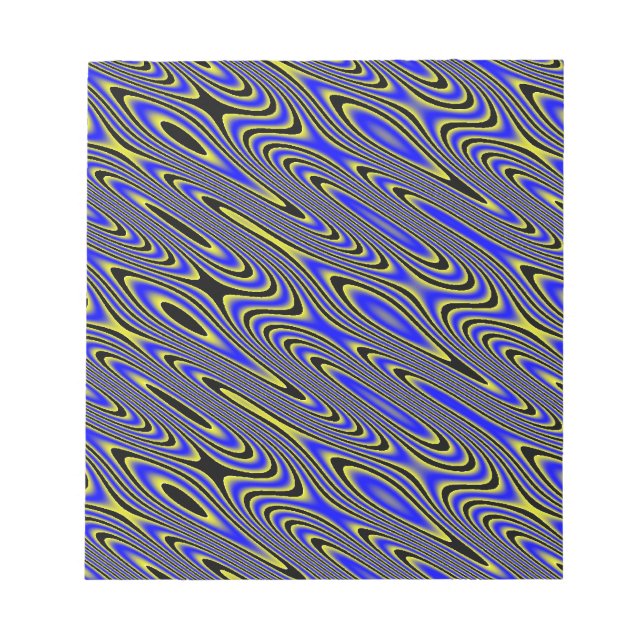 Bloco De Notas Notepad Negra Azul E Amarelo (Frente)