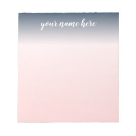Bloco De Notas Notepad Personalizado Azul e Rosa