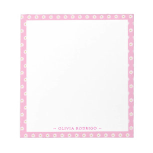 Bloco De Notas Notepad Personalizado com Design de Quadro Floral