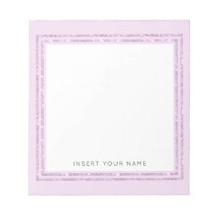 Bloco De Notas Notepad personalizado, cor-de-rosa, 5,5" x 6"