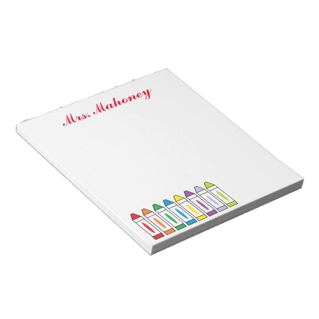 Bloco De Notas Notepad Personalizado Crayon (Inclinado)
