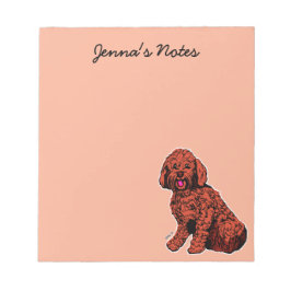 Bloco De Notas Notepad personalizado de 5,5" x 6" com Pêssego Que