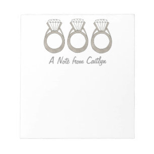 Bloco De Notas Notepad Personalizado de Casamento de Notepad do A