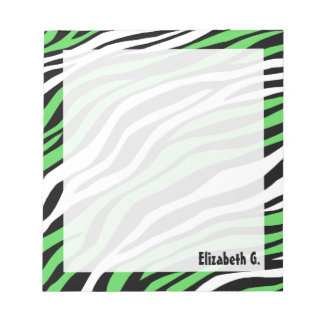 Bloco De Notas Notepad Personalizado de Combinação de Verdes limõ