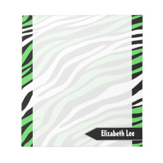 Bloco De Notas Notepad Personalizado de Combinação de Verdes limõ