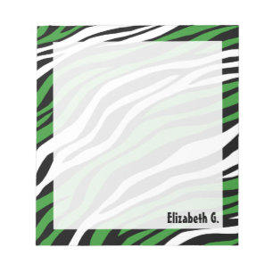 Bloco De Notas Notepad Personalizado de Combinação Verde de Imp
