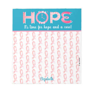 Bloco De Notas Notepad Personalizado de Consciência do Cancer da 