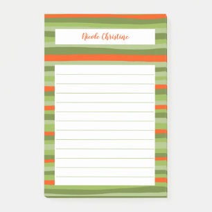 Bloco De Notas Notepad PERSONALIZADO de Feriado de Linhas Colorid
